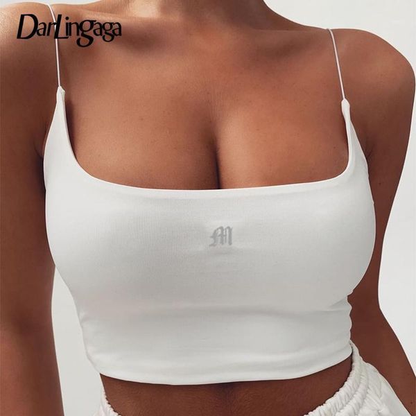 darlingaga fashion bodycon crop women letter embroidery strap camis sleeveless slim summer short camisole 20201, White
darlingaga fashion bodycon crop women letter embroidery strap camis sleeveless slim summer short camisole 20201, White