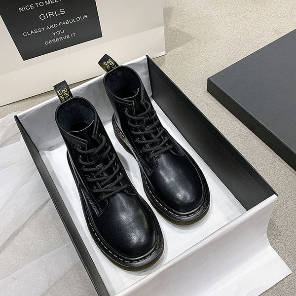 2020 моды британского стиль осень и зима женщины натуральной кожи плоских ботинки роскошь случайных мартеновская обувь для женских, Black
2020 моды британского стиль осень и зима женщины натуральной кожи плоских ботинки роскошь случайных мартеновская обувь для женских, Black