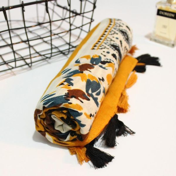 kyqiao women pastoralism style long ginger print hijab scarf female winter boho muffler headband wrap snood muslim, Blue;gray
kyqiao women pastoralism style long ginger print hijab scarf female winter boho muffler headband wrap snood muslim, Blue;gray