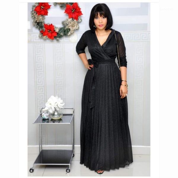 casual dresses deep v neck party gilding maxi long fashion solid pleated dress1, Black;gray
casual dresses deep v neck party gilding maxi long fashion solid pleated dress1, Black;gray