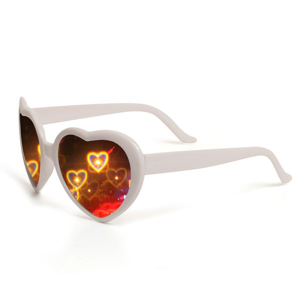 pc red heart shape diffraction grating party rave glasses plastic orbit light show fireworks refraction laser glasses 
pc red heart shape diffraction grating party rave glasses plastic orbit light show fireworks refraction laser glasses