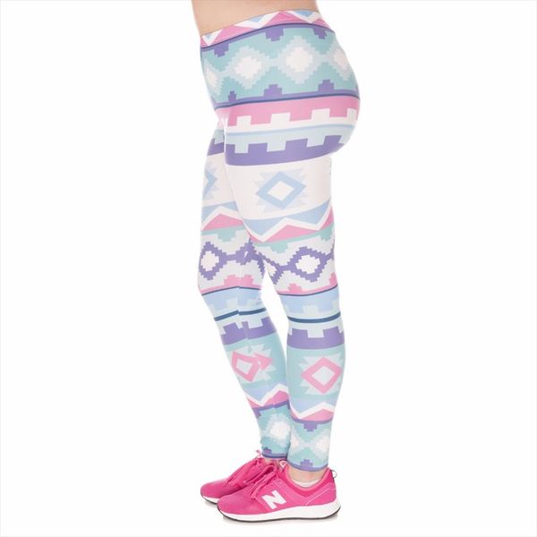 fashion large size leggings aztec green printing high waist leggins plus size stretch trousers pants for plump women, Black
fashion large size leggings aztec green printing high waist leggins plus size stretch trousers pants for plump women, Black