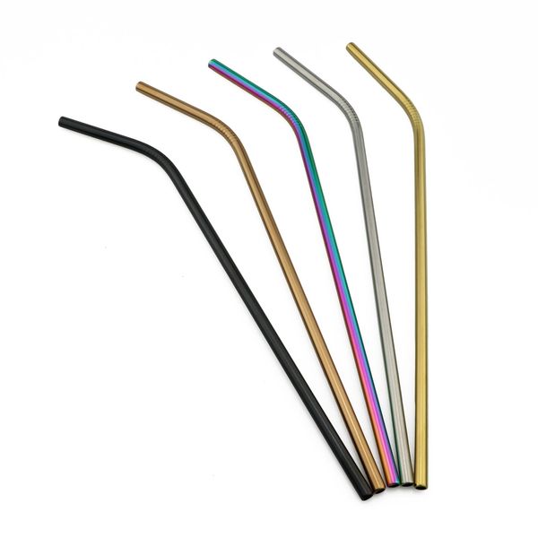 stainless steel metal reusable coloful 304 6*265mm bend sturdy drinking straws for party wedding bar with cleaning brushvig5
stainless steel metal reusable coloful 304 6*265mm bend sturdy drinking straws for party wedding bar with cleaning brushvig5