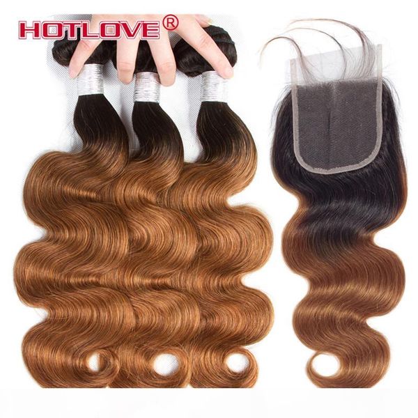two tone ombre hair бразильского body wave 3 bundle волос с кружевом закрытия с волосами младенец t1b 30 dark roots 4шт лот, Black;brown
two tone ombre hair бразильского body wave 3 bundle волос с кружевом закрытия с волосами младенец t1b 30 dark roots 4шт лот, Black;brown