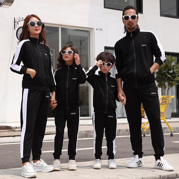 family clothing men women child family matching outfits spring autumn mother daughterfather son cotton jacket pants set, Blue
family clothing men women child family matching outfits spring autumn mother daughterfather son cotton jacket pants set, Blue