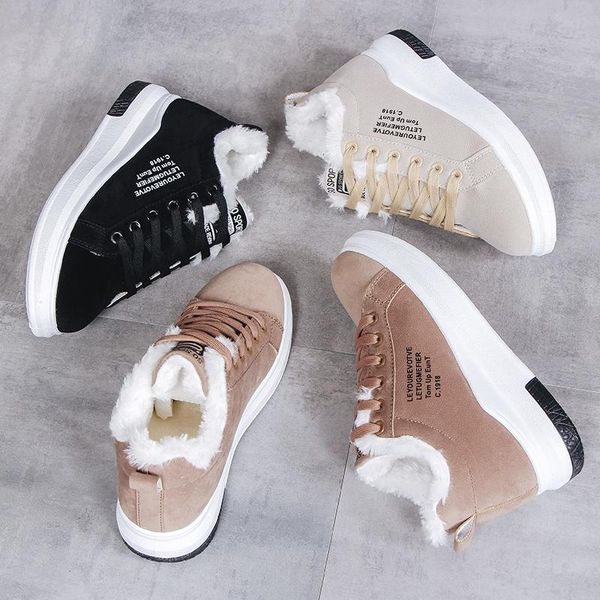 women's shoes winter women shoes warm fur plush lady casual lace up fashion sneakers zapatillas mujer platform snow boots, Black
women's shoes winter women shoes warm fur plush lady casual lace up fashion sneakers zapatillas mujer platform snow boots, Black