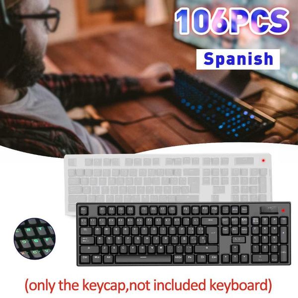 korean/spanish 106 keyscaps backlight abs languag keycaps variety for cherry mx mechanical keyboard key cap switches
korean/spanish 106 keyscaps backlight abs languag keycaps variety for cherry mx mechanical keyboard key cap switches