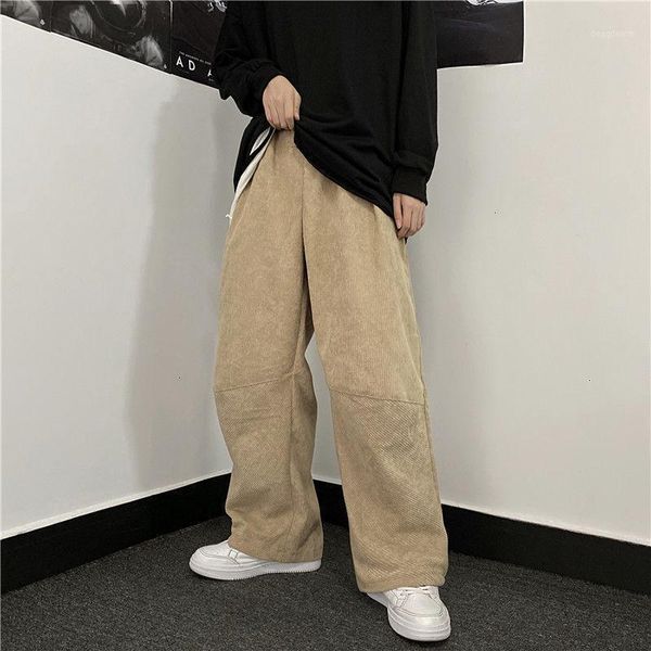men's pants pr man casual oversize thicken 2021 winter men's korean streetwear corduroy loose wide leg straight1, Black
men's pants pr man casual oversize thicken 2021 winter men's korean streetwear corduroy loose wide leg straight1, Black