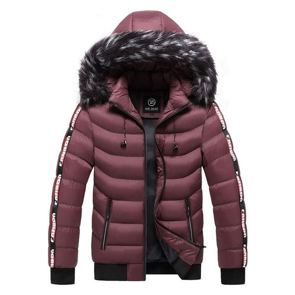 uefezo men's parka side striped thicken warm jackets coats 2020 winter new hooded windproof parkas jacket windbreak outwear lj201030, Black;brown
uefezo men's parka side striped thicken warm jackets coats 2020 winter new hooded windproof parkas jacket windbreak outwear lj201030, Black;brown
