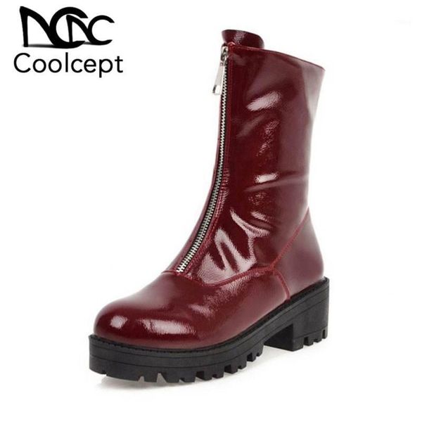 boots coolcept 2021 women plus size 34-46 ankle platform round toe pu leather short office work botas footwear1, Black
boots coolcept 2021 women plus size 34-46 ankle platform round toe pu leather short office work botas footwear1, Black