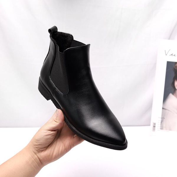 fashion winter boots women ankle boot pu leather pointed toe ladies booties chaussures femme bota mujer large size 35-431, Black
fashion winter boots women ankle boot pu leather pointed toe ladies booties chaussures femme bota mujer large size 35-431, Black