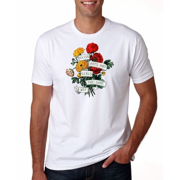 raise boys and girls the same way short sleeve white printing red letter men fashion cotton hoodie designers t shirts sweatshirt
raise boys and girls the same way short sleeve white printing red letter men fashion cotton hoodie designers t shirts sweatshirt