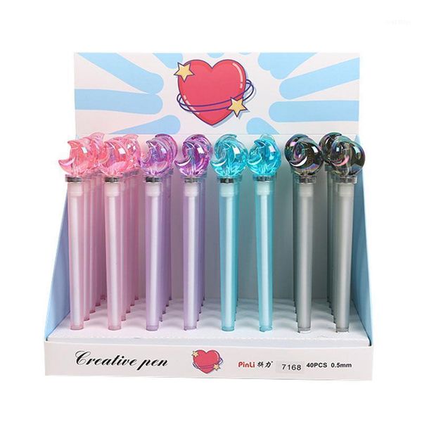 40 pcs/lot crystal moon rotatable gel pen cute 0.5 mm black ink neutral pen school office writing supplies promotional gift1
40 pcs/lot crystal moon rotatable gel pen cute 0.5 mm black ink neutral pen school office writing supplies promotional gift1