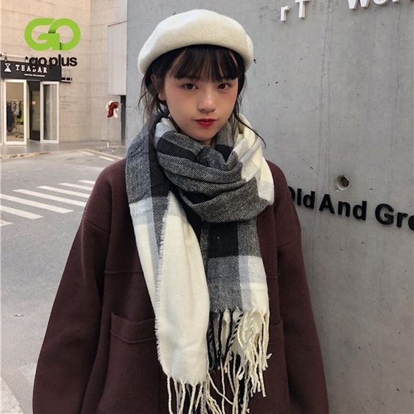 scarves goplus women's knitted winter korean style warm plaid womans bufandas invierno mujer, Blue;gray
scarves goplus women's knitted winter korean style warm plaid womans bufandas invierno mujer, Blue;gray