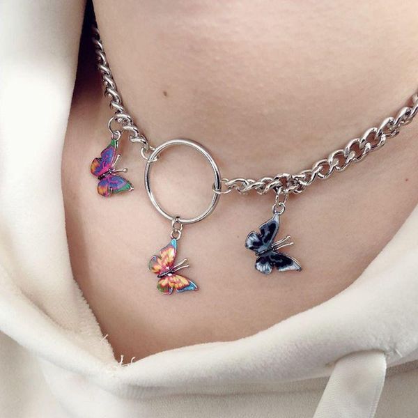 красочные бабочки choker ожерелье круг толстая кубинская коренастый цепи панк готические ожерелья для ювелирных изделий женщины девушки моды, Golden;silver
красочные бабочки choker ожерелье круг толстая кубинская коренастый цепи панк готические ожерелья для ювелирных изделий женщины девушки моды, Golden;silver