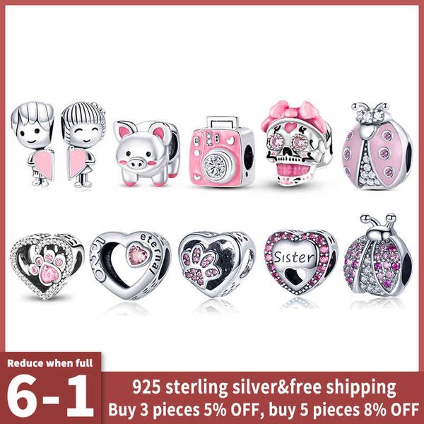 plata charms of ley 925 original fit pandora bracelet necklace women pink series bead 925 silver pendant jewelry, Golden;silver
plata charms of ley 925 original fit pandora bracelet necklace women pink series bead 925 silver pendant jewelry, Golden;silver
