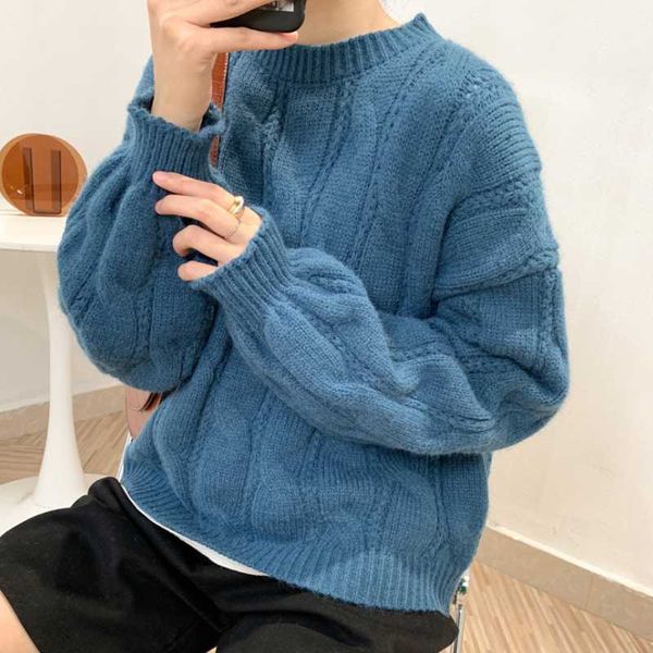 women's sweaters 2021 autumn and winter solid color linen pattern bottoming shirt short long-sleeved round neck loose knit sweater, White;black
women's sweaters 2021 autumn and winter solid color linen pattern bottoming shirt short long-sleeved round neck loose knit sweater, White;black