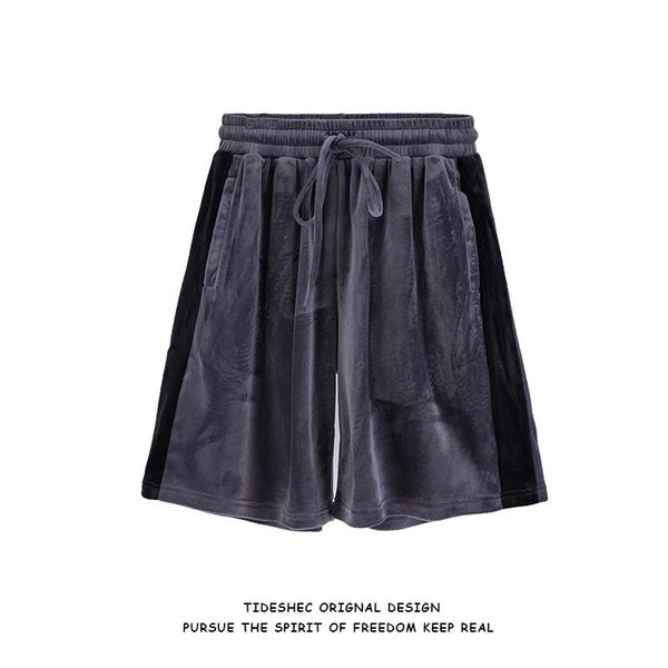 men's shorts 2021 hip hop streetwear summer style home shorts, slacks for lazy people velvet casual stitching men clothing, White;black
men's shorts 2021 hip hop streetwear summer style home shorts, slacks for lazy people velvet casual stitching men clothing, White;black