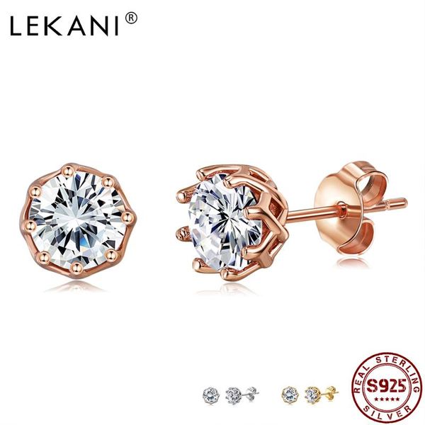 stud lekani authentic 925 sterling silver classic clear cubic zircon small earrings for women anniversary fine jewelry, Golden;silver
stud lekani authentic 925 sterling silver classic clear cubic zircon small earrings for women anniversary fine jewelry, Golden;silver