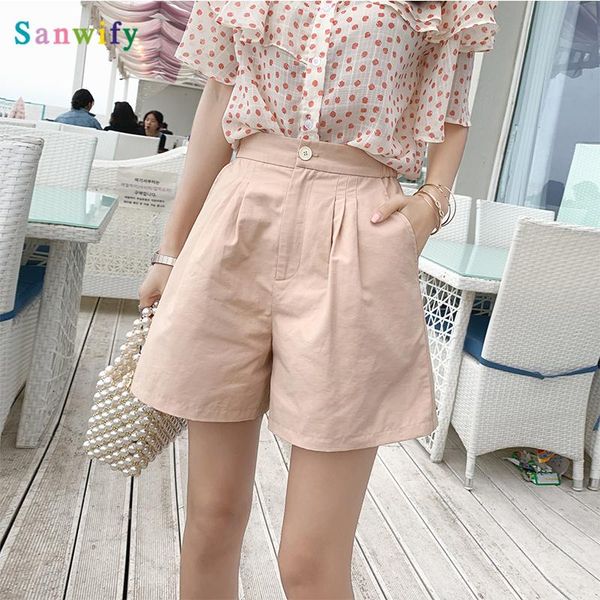 women's shorts short pants female summer cotton linen wide leg trousers women casual loose high waist, White;black
women's shorts short pants female summer cotton linen wide leg trousers women casual loose high waist, White;black