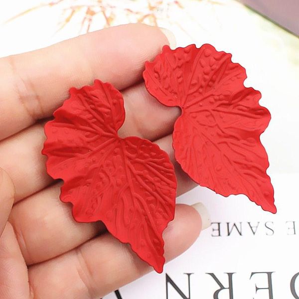 ear 1 simple pair creative trendy earring red accessories leaves personality alloy fashion earrings for decorative women vintage, Golden;silver
ear 1 simple pair creative trendy earring red accessories leaves personality alloy fashion earrings for decorative women vintage, Golden;silver