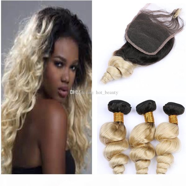 peruvian virgin hair weaves dark root blonde lace closure with bundles 1b 613 ombre hair loose wave wavy hair with closure, Black
peruvian virgin hair weaves dark root blonde lace closure with bundles 1b 613 ombre hair loose wave wavy hair with closure, Black