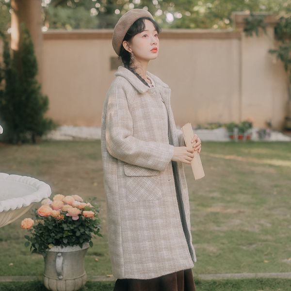 2020 winter hong kong-flavored retro temperament art college style loose-fitting cotton wool coat coat girl, Tan;black
2020 winter hong kong-flavored retro temperament art college style loose-fitting cotton wool coat coat girl, Tan;black
