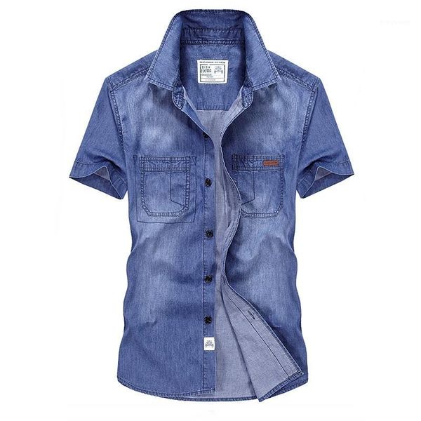 nianjeep casual shirts solid summer denim shirt men short sleeve casual shirts loose plus size xxxl 4xl new1, White;black
nianjeep casual shirts solid summer denim shirt men short sleeve casual shirts loose plus size xxxl 4xl new1, White;black