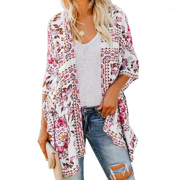 summer kimono shawl cardigan printed loose mid-length half sleeve chiffon shirt women's sunscreen coat 853211, Black;brown
summer kimono shawl cardigan printed loose mid-length half sleeve chiffon shirt women's sunscreen coat 853211, Black;brown