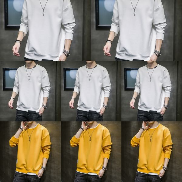 e3zs1 men's fashion 2020 t-shirt and autumn trend men's sleeve spring long korean casual sweater coat sweatert-shirt sweaterloose, Black
e3zs1 men's fashion 2020 t-shirt and autumn trend men's sleeve spring long korean casual sweater coat sweatert-shirt sweaterloose, Black