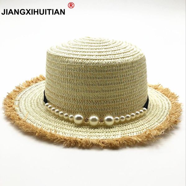 2018 new flat straw hat summer spring womens trip caps leisure pearl beach sun hats breathable fashion flower girls hat sqcmmz pingtoy, Black;white
2018 new flat straw hat summer spring womens trip caps leisure pearl beach sun hats breathable fashion flower girls hat sqcmmz pingtoy, Black;white
