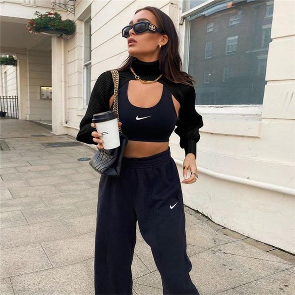 autumn female sweater solid color high collar long puff sleeve knitwear pullover for women crop cover sweater streetwear, White
autumn female sweater solid color high collar long puff sleeve knitwear pullover for women crop cover sweater streetwear, White