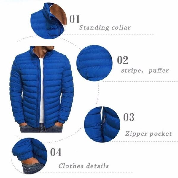winter coat pure color simple atmosphere men's stand-up jacket collar coat men's cotton warm p0l5, Black
winter coat pure color simple atmosphere men's stand-up jacket collar coat men's cotton warm p0l5, Black