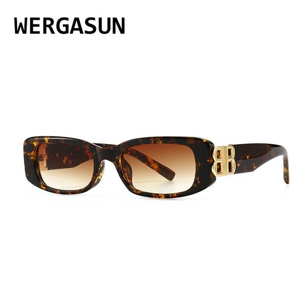 sunglasses wergasun vintage women men rectangle retro brand designer sun glasses female male eyewear, White;black
sunglasses wergasun vintage women men rectangle retro brand designer sun glasses female male eyewear, White;black
