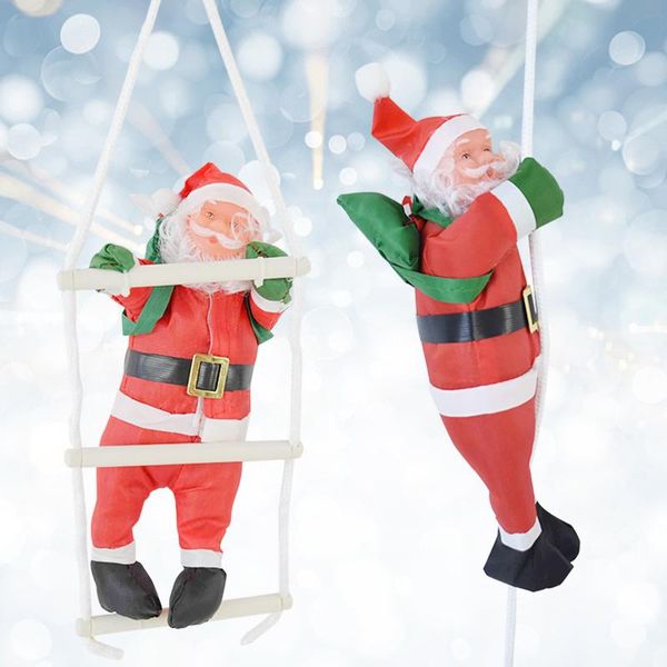 2020 christmas santa claus climbing ladder santa claus doll xmas tree hanging ornament indoor door wall decoration
2020 christmas santa claus climbing ladder santa claus doll xmas tree hanging ornament indoor door wall decoration