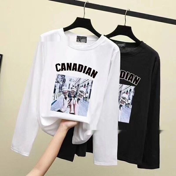 fuylj autumn and winter women's long new rc5ws sleeve women's korean printed bottomed t-shirt t-shirt t-shirt 2020, White
fuylj autumn and winter women's long new rc5ws sleeve women's korean printed bottomed t-shirt t-shirt t-shirt 2020, White