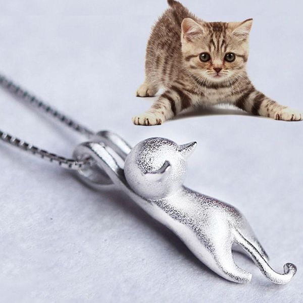 cute kittens necklaces scrub smooth necklace, Silver
cute kittens necklaces scrub smooth necklace, Silver