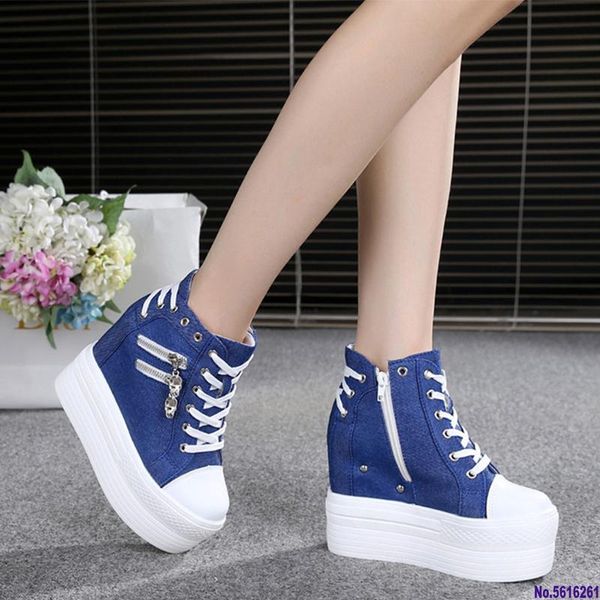 2020 autumn women casual shoes denim ankle boots ladies classic zipper height increasing student boots zapatos de mujer, Black
2020 autumn women casual shoes denim ankle boots ladies classic zipper height increasing student boots zapatos de mujer, Black