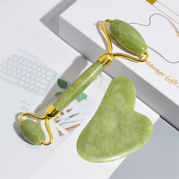 jade roller natural face gua sha massager scraper skin care guasha stone for neck lifting wrinkle remover 220125
jade roller natural face gua sha massager scraper skin care guasha stone for neck lifting wrinkle remover 220125
