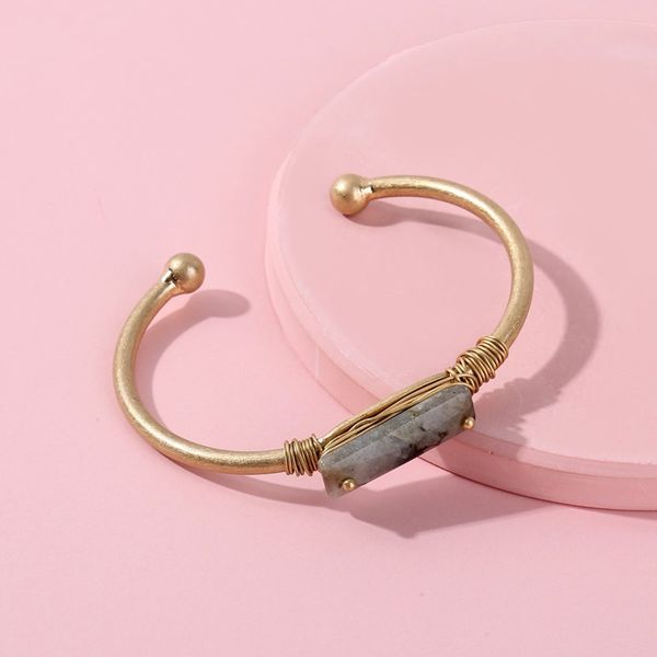 10 pcs rectangle shape rose quartz open bangle for women labradorite stone gold plated wire wrap jewelry, Golden;silver
10 pcs rectangle shape rose quartz open bangle for women labradorite stone gold plated wire wrap jewelry, Golden;silver