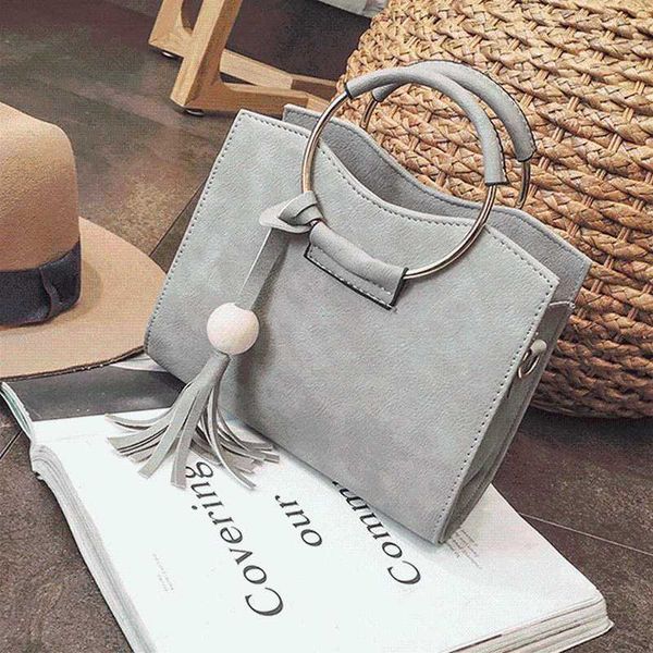 fashion women pu leather handbag tassel shoulder bag women handle totes metal ring crossbody bags vintage messenger bags
fashion women pu leather handbag tassel shoulder bag women handle totes metal ring crossbody bags vintage messenger bags