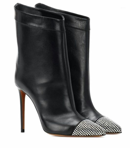 boots us4-11 women pointed toe rhinestones ankle stilettos high heel genuine leather western shoes fashion black plus size c9531
boots us4-11 women pointed toe rhinestones ankle stilettos high heel genuine leather western shoes fashion black plus size c9531