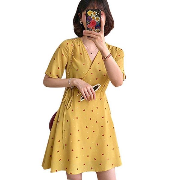 women dress fashion floral print dress v-neck short sleeve elegant casual lace up a-line dress drop shipping, Black;gray
women dress fashion floral print dress v-neck short sleeve elegant casual lace up a-line dress drop shipping, Black;gray
