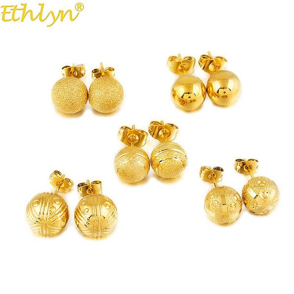 ethlyn gold color ball earrings for women stud girls female jewelry bead round ethiopian african american european new earring, Golden;silver
ethlyn gold color ball earrings for women stud girls female jewelry bead round ethiopian african american european new earring, Golden;silver
