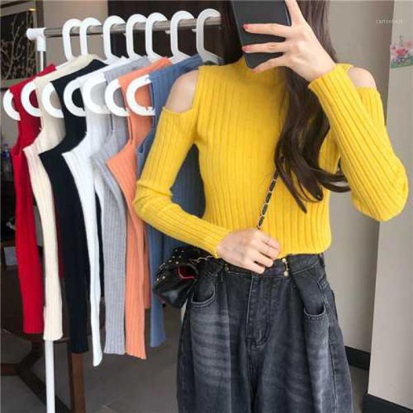 women's sweaters sweater women turtleneck off-shoulder knit orange short 2021 winter jumpers elegant solid full slim pullover 1, White;black
women's sweaters sweater women turtleneck off-shoulder knit orange short 2021 winter jumpers elegant solid full slim pullover 1, White;black