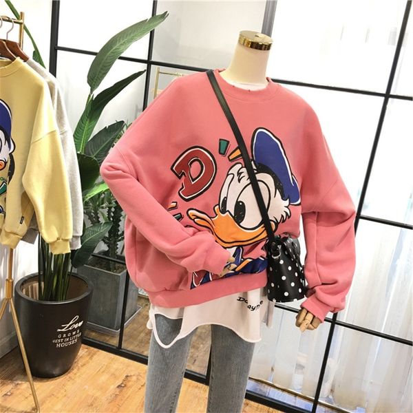 zwolv quality cec women's autumn and coat sweatersweater sweater spring thin 2020 new korean style ins trendy student c duck loose hat, Black
zwolv quality cec women's autumn and coat sweatersweater sweater spring thin 2020 new korean style ins trendy student c duck loose hat, Black