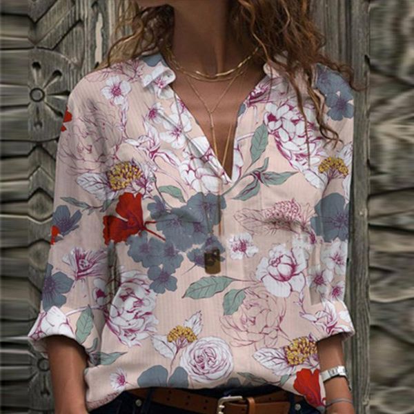plus size women vintage floral print blouse shirts turn-down neck long sleeves female autumn office lady pullover blouses, White
plus size women vintage floral print blouse shirts turn-down neck long sleeves female autumn office lady pullover blouses, White