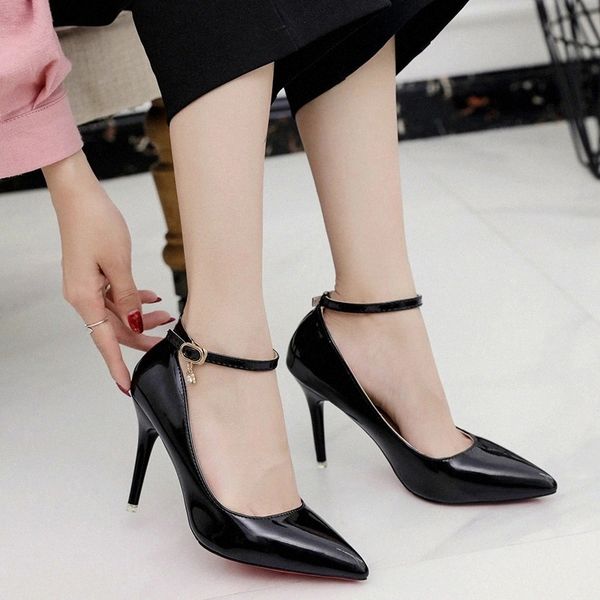 lucyever 2020 women's pu leather super high heels shoes party wedding pointed toe pumps woman fashion buckle banquet shoes #ts37, Black
lucyever 2020 women's pu leather super high heels shoes party wedding pointed toe pumps woman fashion buckle banquet shoes #ts37, Black