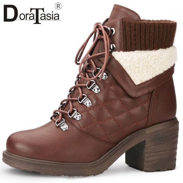 boots doratasia elegant girl round toe lace up high heels winter brand casual women seiwng shoes woman1, Black
boots doratasia elegant girl round toe lace up high heels winter brand casual women seiwng shoes woman1, Black