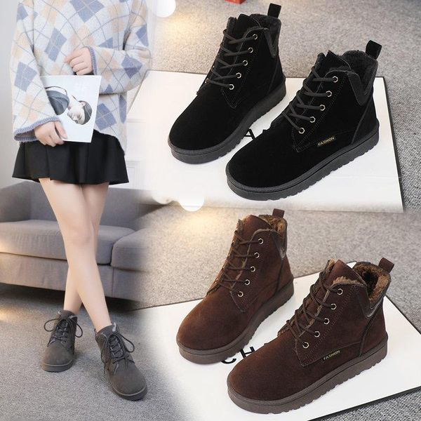 snow boots winter warm plus velvet womens boots suede fashion casual low-tube womens shoes wear-resistant flat shoes solid color, Black
snow boots winter warm plus velvet womens boots suede fashion casual low-tube womens shoes wear-resistant flat shoes solid color, Black